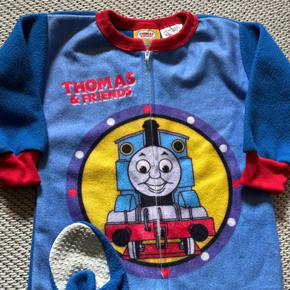 Sleeper Thomas & Friends boys size 2T new polyester zipper Wormser